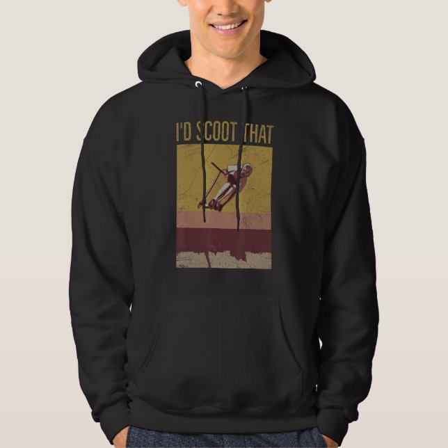 Veste À Capuche J'Étudiais Ça Pour Un Trick Scooter (Devant)