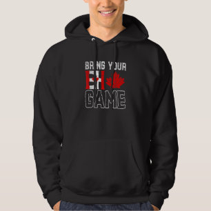 Veste À Capuche Jeu EH Feuille d'érable Patriotique Canadien Canad