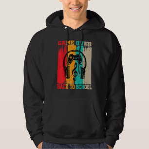 Veste À Capuche Jeu Terminé Retour au Lycée Coucher de Soleil Jeu 