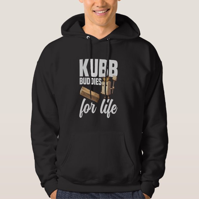 Veste À Capuche Jeu Viking Chess King Kubb Lover Jeu Viking (Devant)