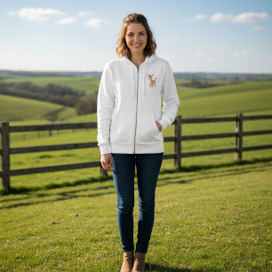 Veste À Capuche Jeunes femmes ânes Full Zip