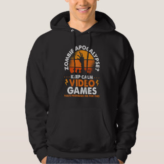 Veste À Capuche Jeux vidéo Apocalypse Zombie Garder son calme