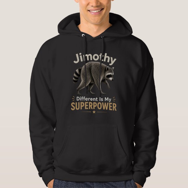 Veste À Capuche Jimothy différent est mon super pouvoir (Devant)