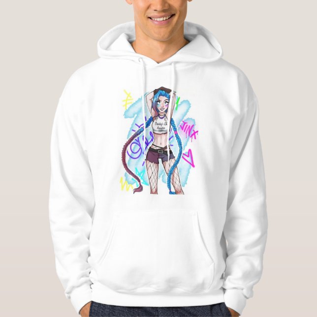Veste À Capuche Jinx / poule / T-shirt arcane (Devant)