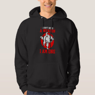 Veste À Capuche Jiu Jitsu Brésil Je n'ai pas besoin d'arme Je suis
