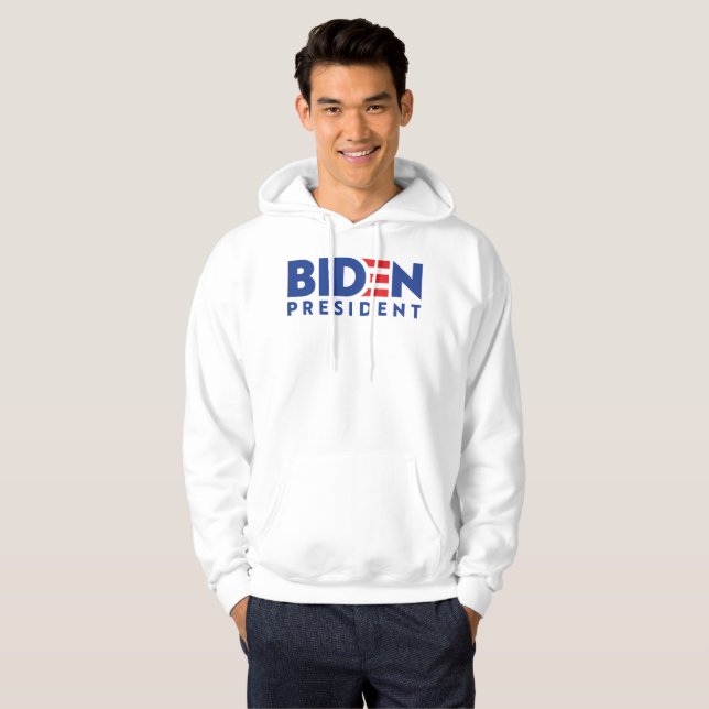 Veste À Capuche Joe Biden 2020 Biden pour le président (Devant entier)