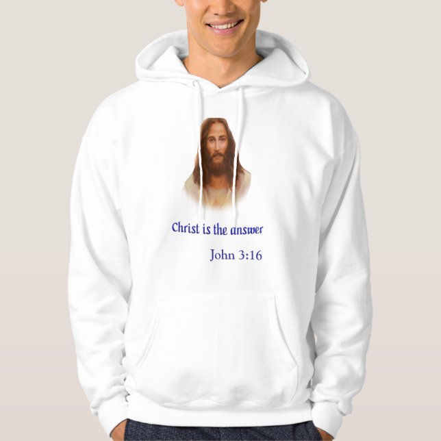 Veste À Capuche John 3:16 (Devant)