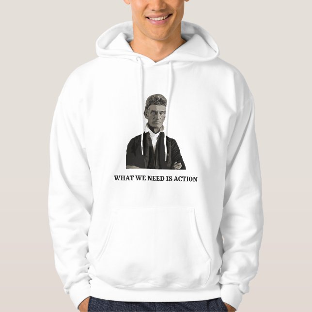 Veste À Capuche John Brown Abolitionniste États-Unis Histoire Prof (Devant)
