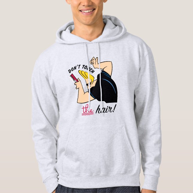 Veste À Capuche Johnny Bravo Comb - Ne touchez pas les cheveux! (Devant)