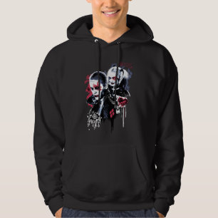 Veste À Capuche Joker du peloton de suicide et graffiti peint
