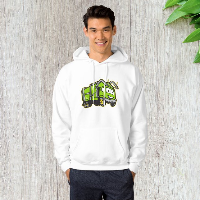 Veste À Capuche Joli camion poubelle vert (Créateur téléchargé)