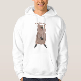 Veste À Capuche Joli sourire mignon dessin animé quokka
