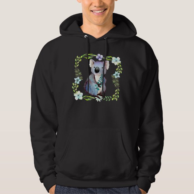 Veste À Capuche Jolie aquarelle Cute Koala (Devant)
