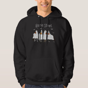 Veste À Capuche Jolie feuille de cheval Éffrayant Automne Drôle Ch