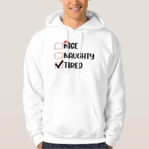 Veste À Capuche Jolie Méchant Fatigué Liste de Noël Xmas Père Noël