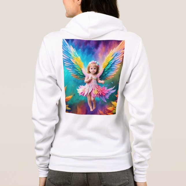 Veste À Capuche Jolies ailes d'ange de bébé Art-38424 (Dos)