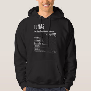Veste À Capuche Jonas Taille du service Nutrition Étiquette Calori