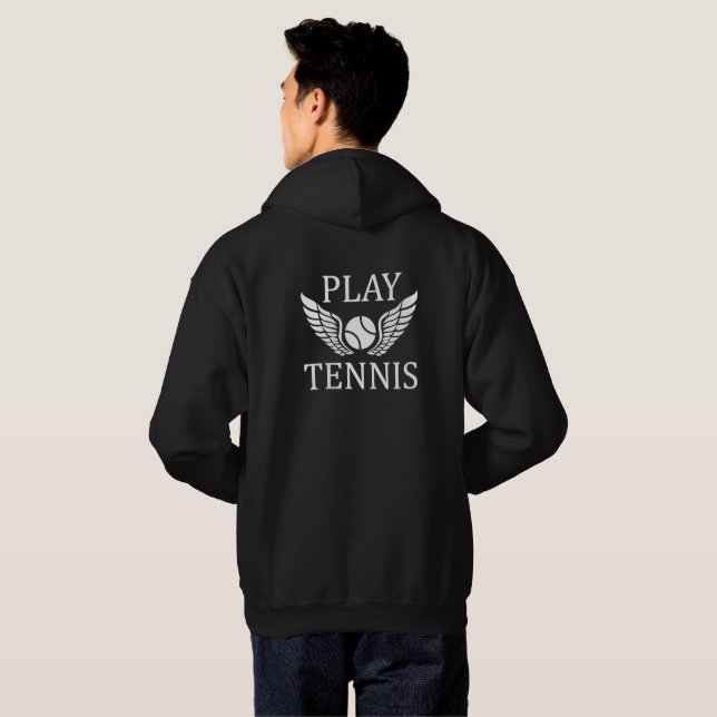 Veste À Capuche Jouer au tennis (Dos entier)