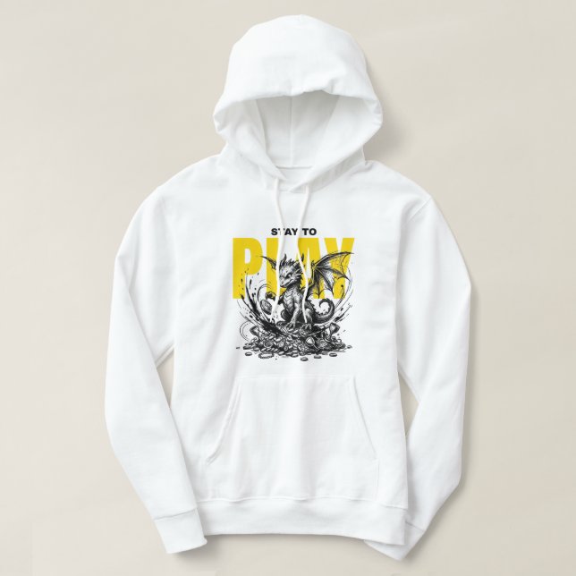 Veste À Capuche JOUER Dragon | Conception Graphique Fantastique Mi (Design devant)