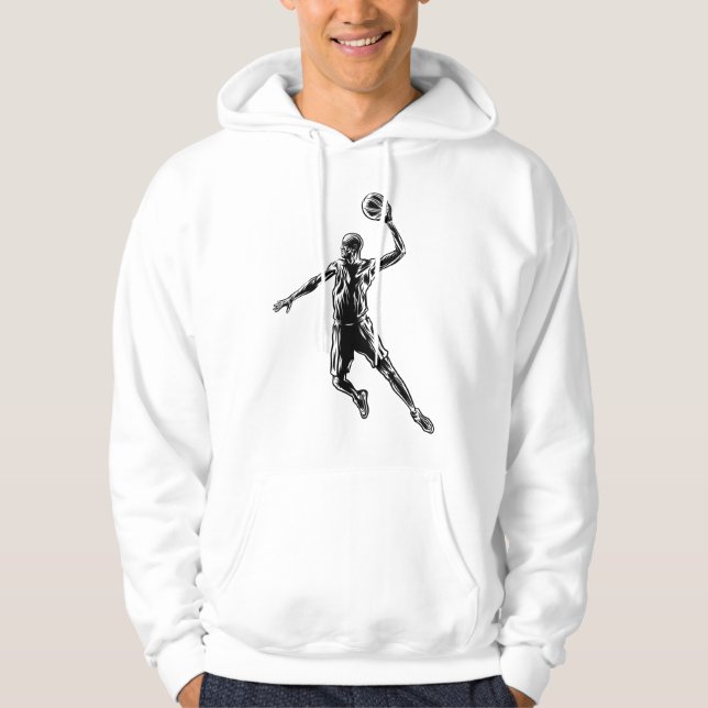 Veste À Capuche Joueur de basket-ball Slam Dunk Dark Design (Devant)