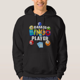 Veste À Capuche Joueur de Bingo Badass Drôle Amateur de Boules de