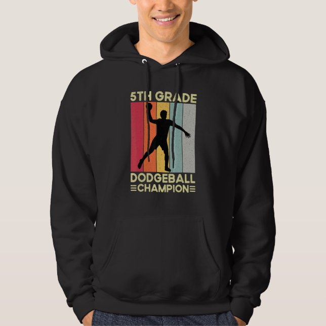 Veste À Capuche Joueur de Dodgeball de 5e année (Devant)