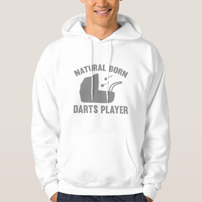 Veste À Capuche Joueur de fléchettes naturelles (Devant)