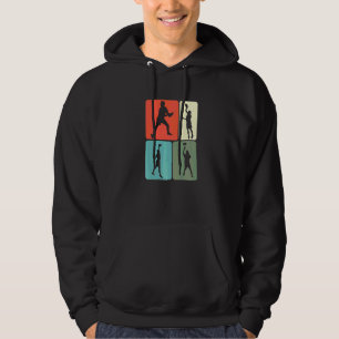Veste À Capuche Joueur de frisbee ultime rétro Disque Sports