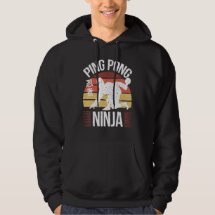 Veste À Capuche Joueur de tennis de table Ninja Ping Pong Ping P