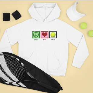 Veste À Capuche Joueur de tennis Peace Love