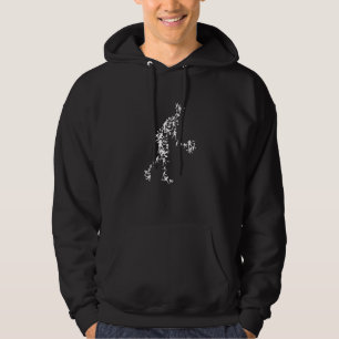 Veste À Capuche Joueur De Tennis Sports Silhouette Fans Racket Bal