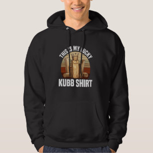 Veste À Capuche Joueur Kubb Vider Échecs Lover pelouse jeu Kubb
