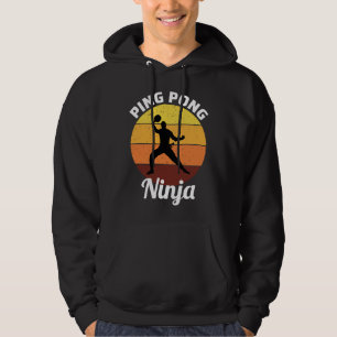 Veste À Capuche Joueur Ping Pong Table Tennis Entraîneur Ninja