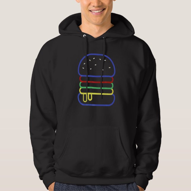 Veste À Capuche Jour de la Cheat de Hamburger Extraordinaire Jour  (Devant)