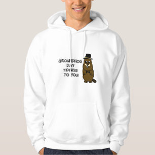 Veste À Capuche Jour de la marmotte vous annonce !