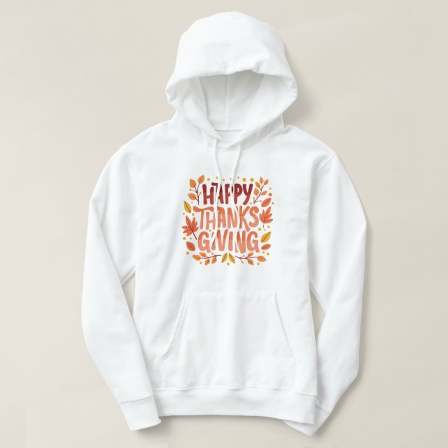 Veste À Capuche Jour de l'Action de grâces du bon thanksgiving (Design devant)