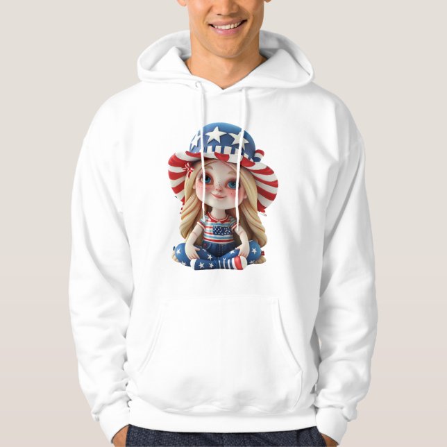 Veste À Capuche Jour de l'indépendance (Devant)