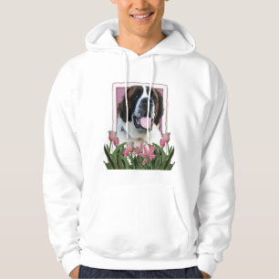 Veste À Capuche Jour de mères - tulipes roses - St Bernard - Mae