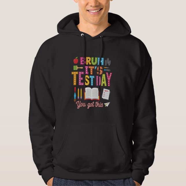 Veste À Capuche Jour de test mec c'est2019 la journée de test vous (Devant)