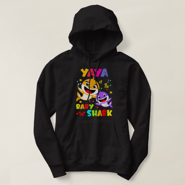Veste À Capuche Jour des mères de la famille des requins Yaya Shar (Design devant)