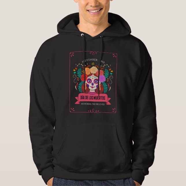 Veste À Capuche Jour des morts jour des morts (Devant)