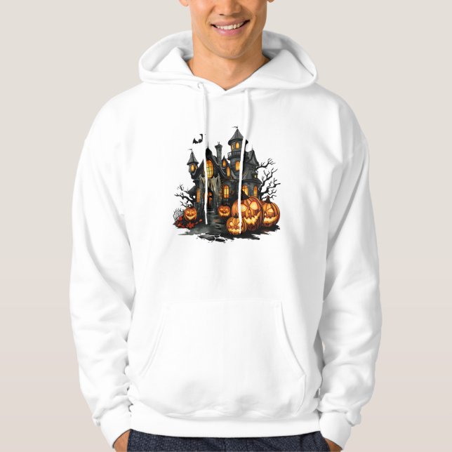 Veste À Capuche jour fée halloween avec citrouille mignon (Devant)