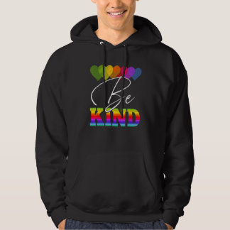 Veste À Capuche Journée de l'unité Orange Cœur Arc-en-ciel Soyez
