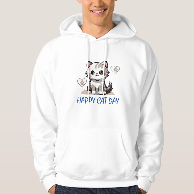 VESTE À CAPUCHE JOURNÉE DES CHATS (Devant)