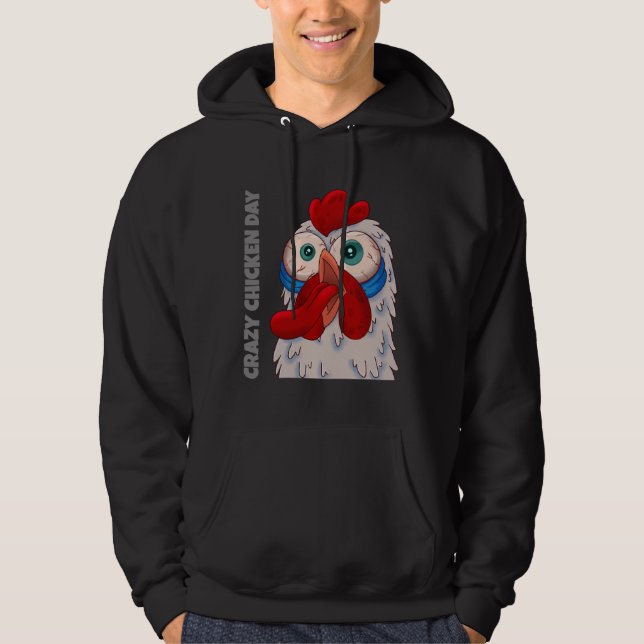 Veste À Capuche Journée du poulet fou (Devant)