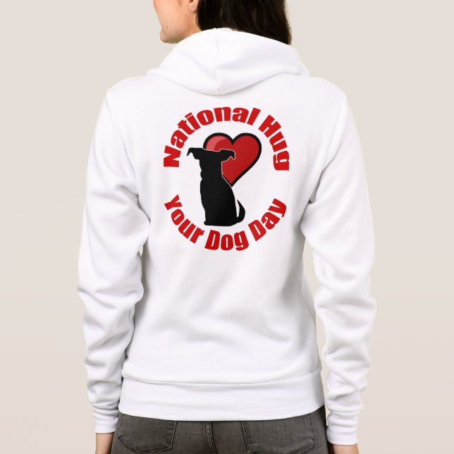 Veste À Capuche Journée nationale des chiens (Dos)