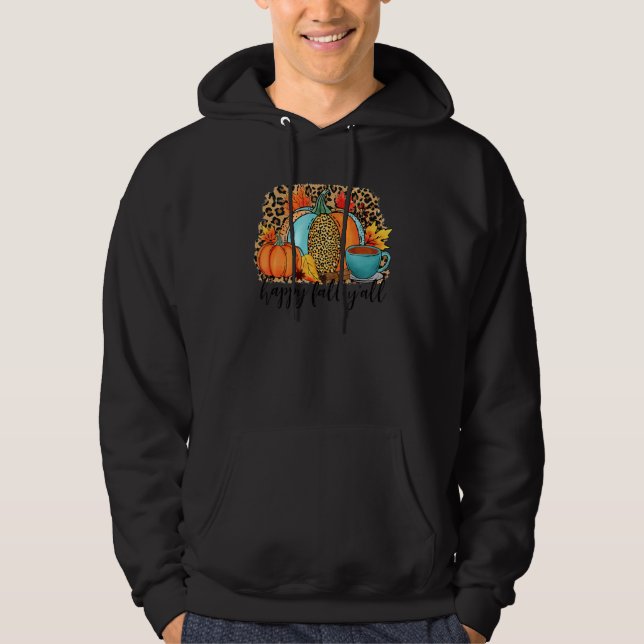 Veste À Capuche Joyeuse Chute d'Arrière-Saison Aquarelle Sudiste C (Devant)