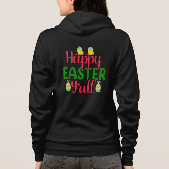 Veste À Capuche Joyeuse fête de Pâques à tous-29791 (Dos)
