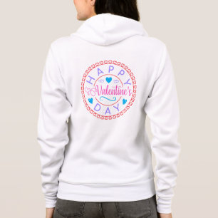 Veste À Capuche Joyeuse Saint-Valentin Cercle Design-67127