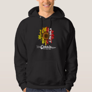 Veste À Capuche Joyeux Canada Day Maple Sunflower 1er juillet Indé
